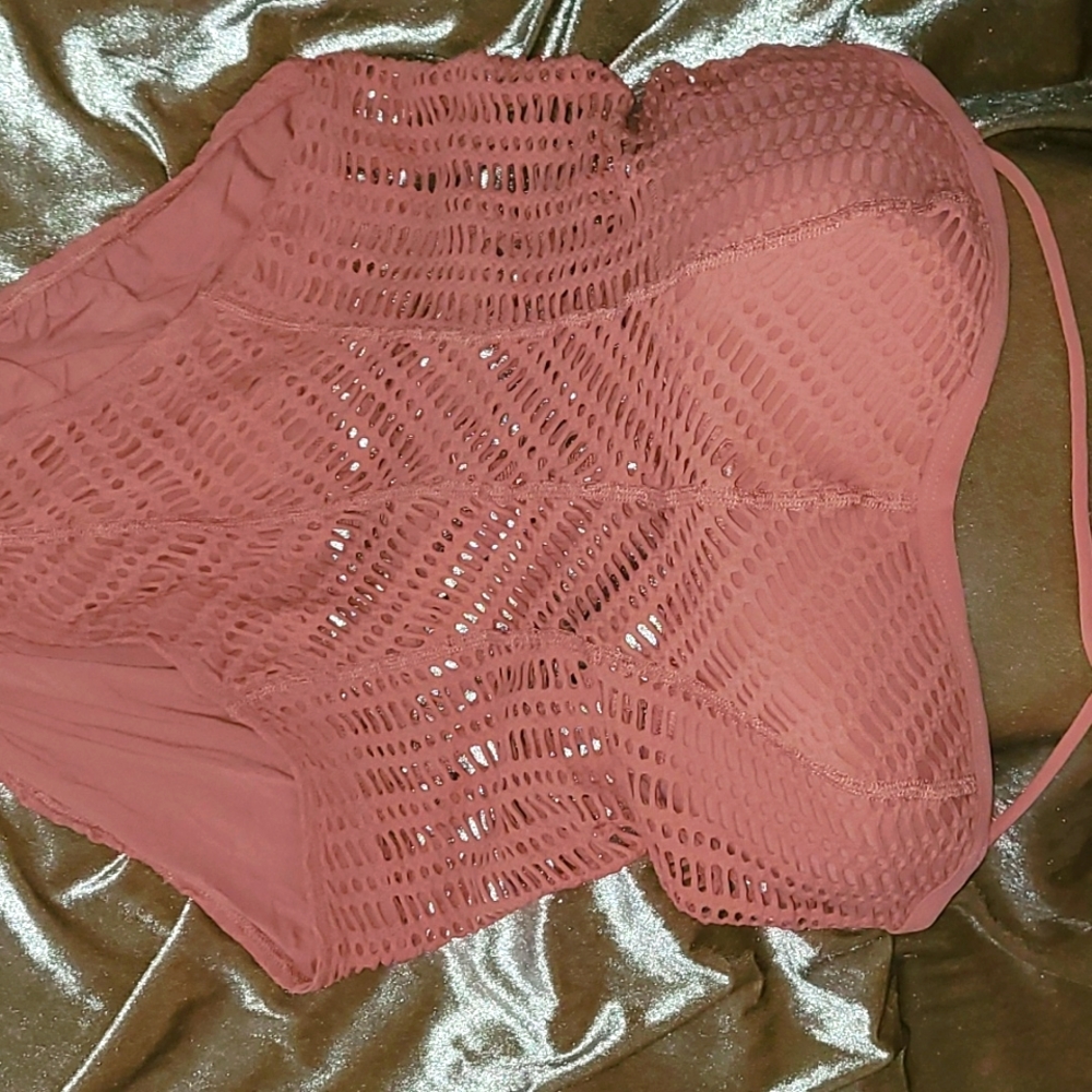 💥Robert Piccone Fish Net Bathing Suit